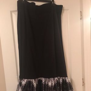 Pencil Skirt with African Print Mermaid Bottom New